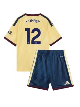Arsenal Jurrien Timber #12 Ausweichtrikot für Kinder 2026-27 Kurzarm (+ Kurze Hosen)